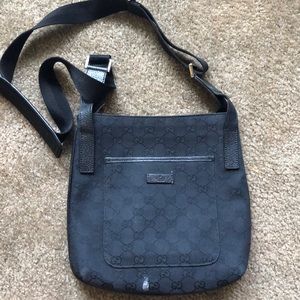 Black Gucci handbag